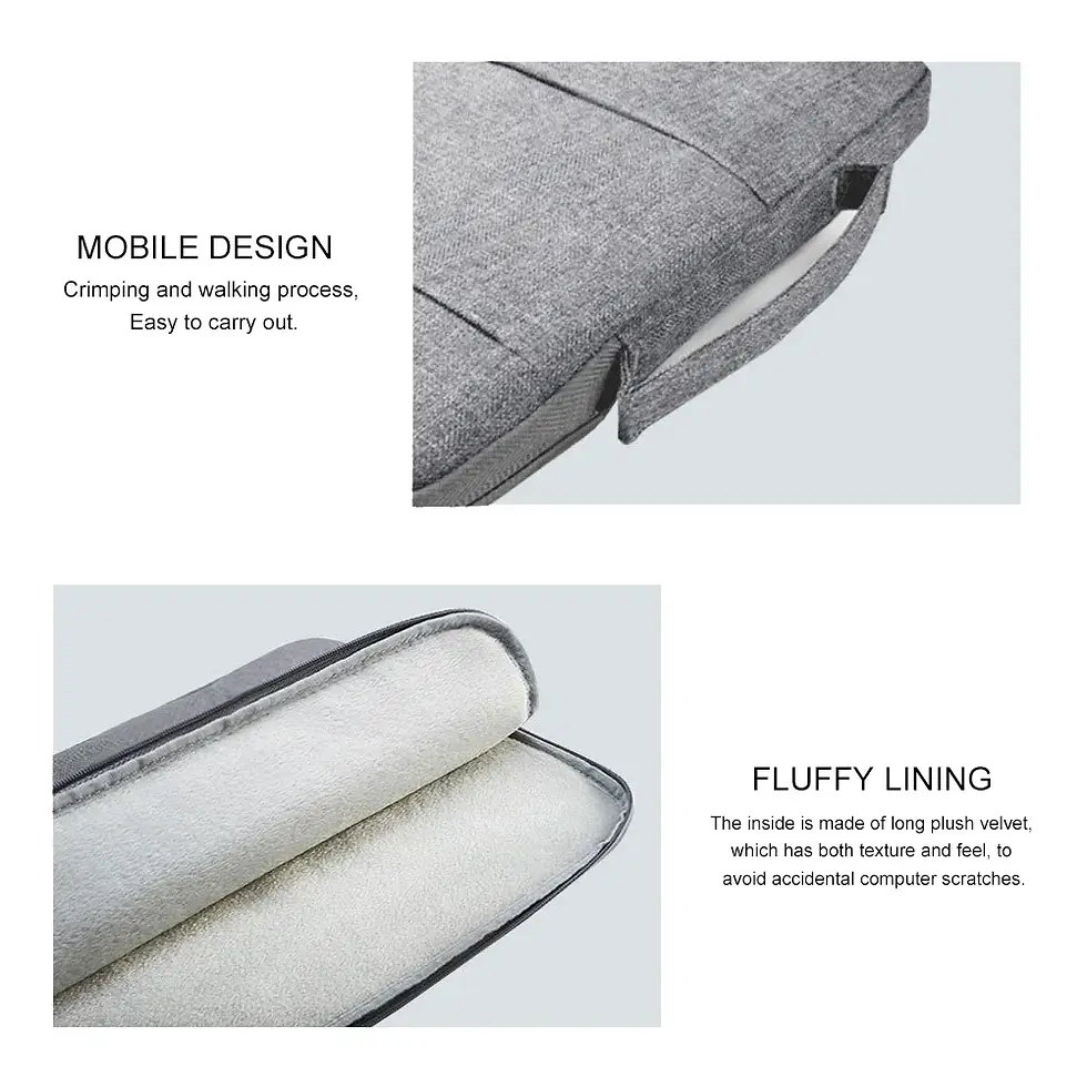 Thumbnail: Laptop Bag Sleeve For Macbook Air M1 Mac Book Pro M2 M3 Lenovo iPad 13 14 15 15.