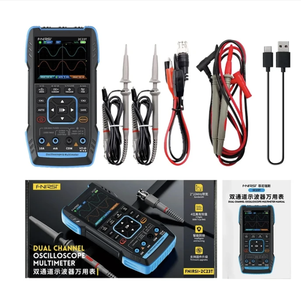 Thumbnail: High-Precision 2C23T Handheld Digital Oscilloscope Multimeter + Function Signal 
