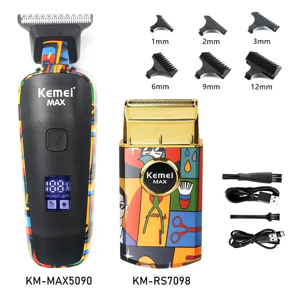Thumbnail: Professional Hair Trimmer Machine-USB Charging Powerful Induction Motor LCD Disp