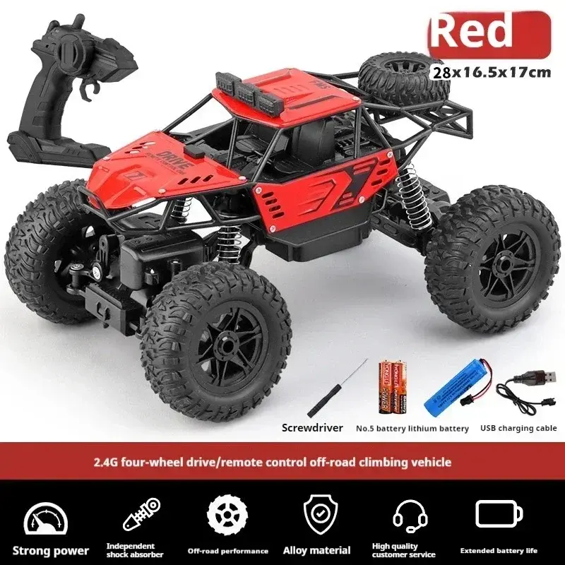 Thumbnail: 38cm ultra-long alloy dual mode app rc cars,six-drive remote control car,8K HD c