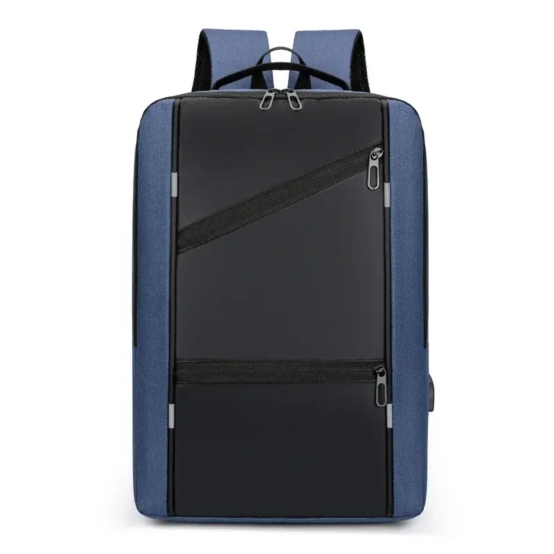 Thumbnail: New Men's Waterproof Backpack USB School Backpack 15.6 Inch Laptop Backpack Unis