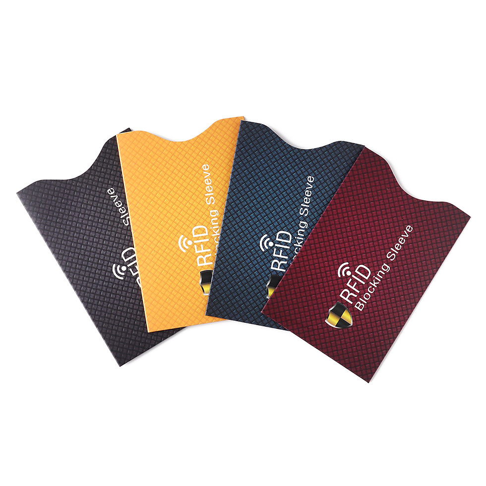 Thumbnail: 5Pcs Anti Theft for RFID Credit Card Protector Blocking Cardholder Sleeve Skin C
