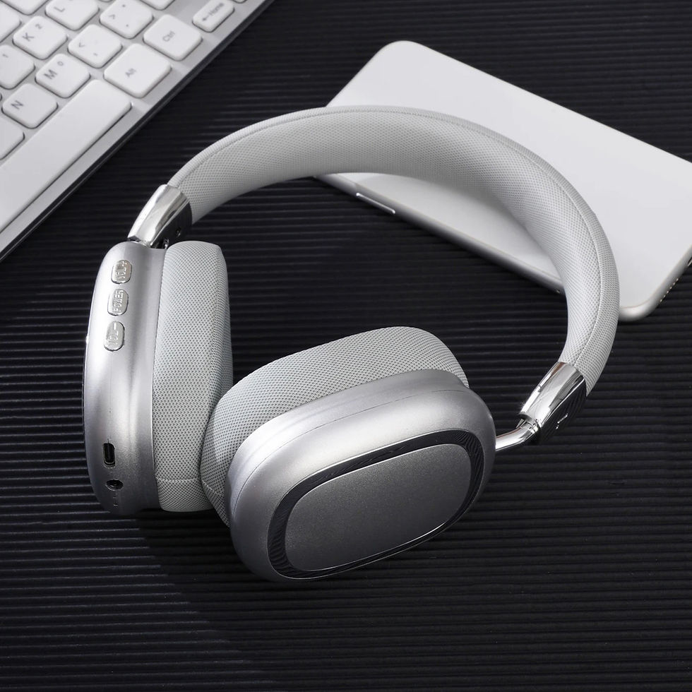 Thumbnail: New B35 Metal Headworn Bluetooth 5.3 Headset Hifi Stereo Super Bass Wireless