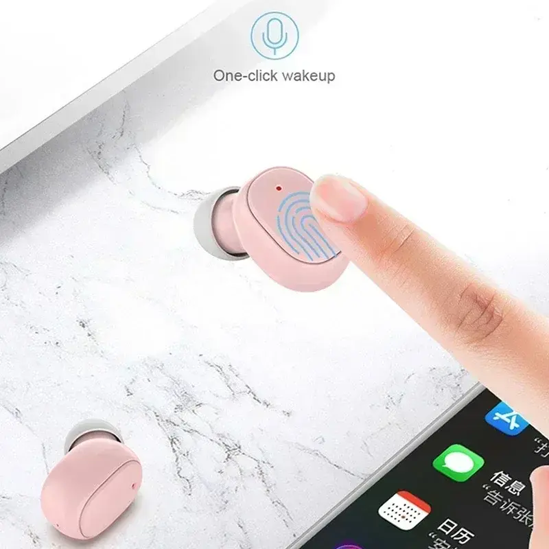 Thumbnail: A6S TWS Earphones Wireless Bluetooth 5.1 Headphones Touch Control Earbuds With M