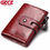 Thumbnail: GZCZ RFID Mens Wallet Genuine Leather Vintage Card Holder Purse Short Women Fash