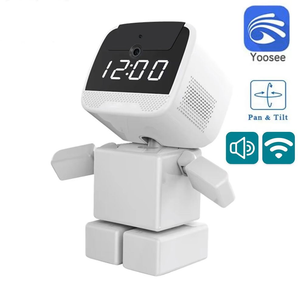 Thumbnail: a380 Robot WIFI Camera 1080P Two-Way Audio Smart Home Clock Wireless Camera Remo