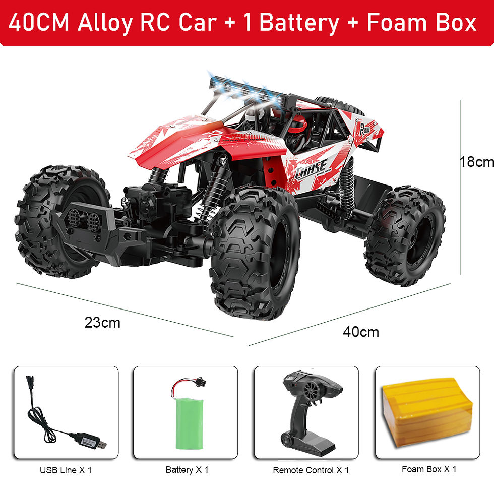 Thumbnail: 1:10 4WD RC Car With Led Lights Remote Control Cars Buggy Off Road 4x4 Radio Con
