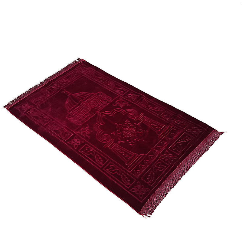 Thumbnail: Deluxe Soft Prayer Rug Blanket Home Embroidery Gift Islamic Muslim Tassel Tapest