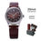 Thumbnail: Baltany Retro WW2 Military Wristwatch S2081 Gradual BrownDial 100ATM ST1731 Move