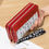 Thumbnail: Double Zipper Long Wallet for Women Fashion Flower Embroidery Coin Purses Card H