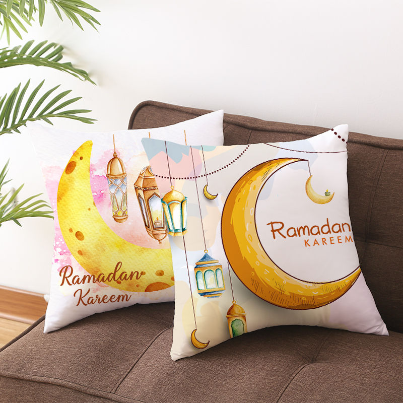 Thumbnail: EID Mubarak Decor Cushion Cover Aid Ramadan Decorations 2024 Islamic Muslim Deco