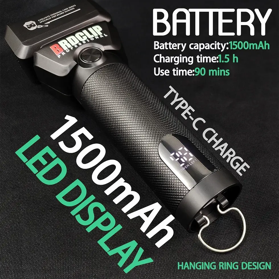 Thumbnail: BRDCLIP 363 7000RPM Double Ring Reciprocating Shaver 2025 New Professional Hair 