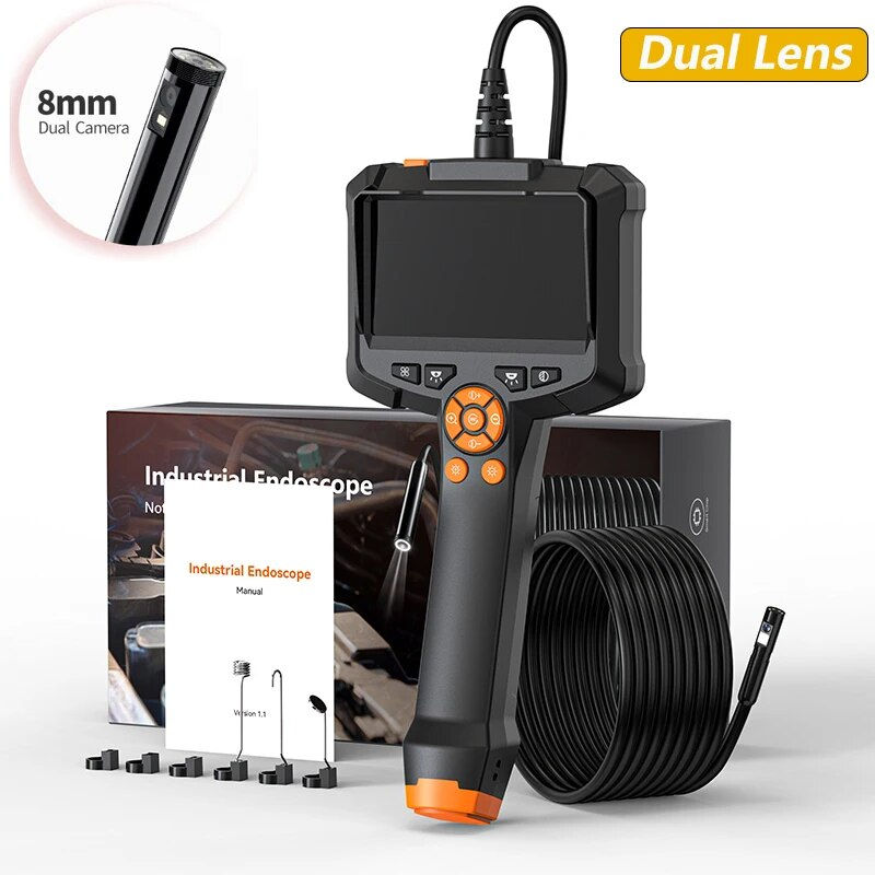Thumbnail: Industrial Endoscope Camera 4.3inch IPS Screen IP67 Waterproof HD1080P 8mm Lens 