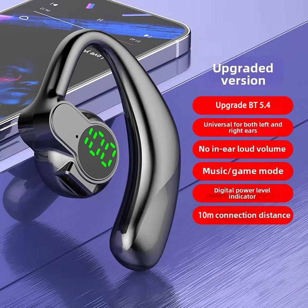 Thumbnail: New Wireless Headphone Bluetooth5.4 Handsfree Noise Canceling Rotatable Sport Di