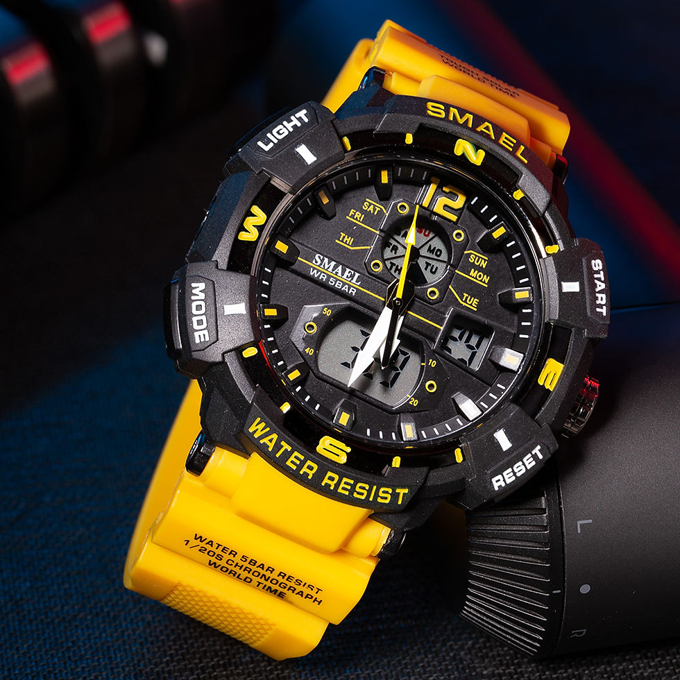 Thumbnail: SMAEL Top Luxury Brand Men's Watch Outdoor Sports Waterproof Watches Dual 