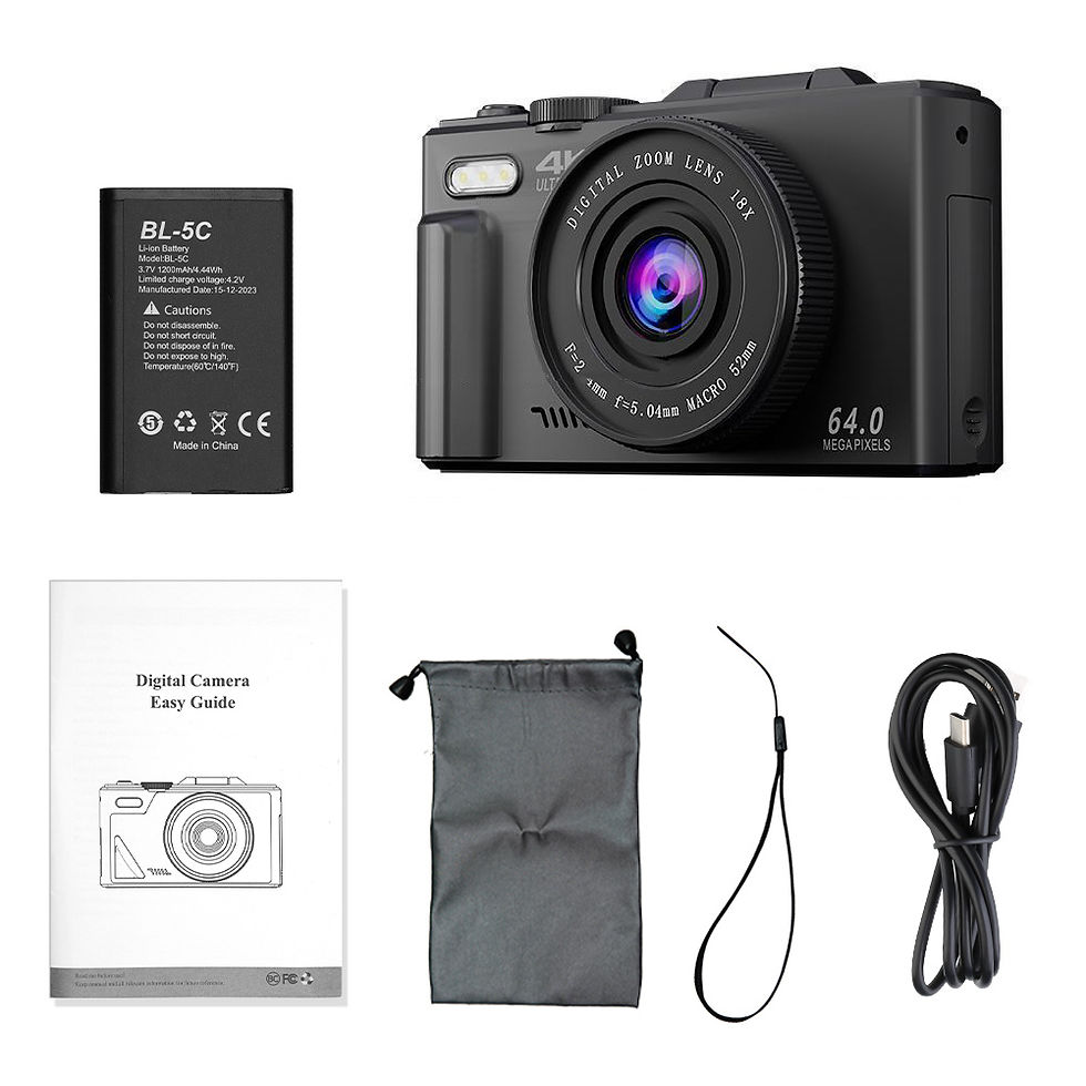 Thumbnail: Compact Digital Photography Camera 4K 18X Digital Zoom Vintage Vlog Video Record