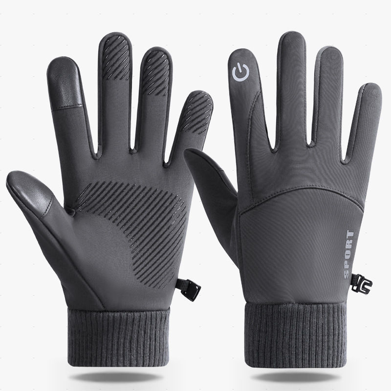 Thumbnail: Winter Waterproof Men's Gloves Windproof Sports Fishing Touchscreen Driving Moto