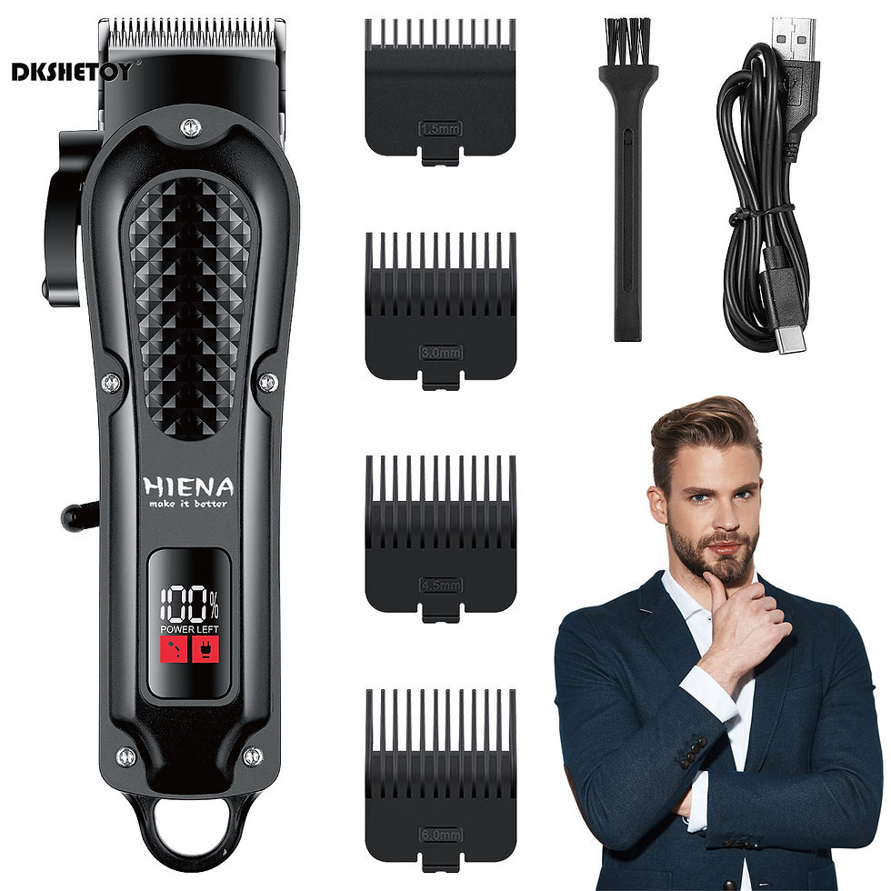 HIENA Electric Hair Clipper Barber Finish Cutting Machine usb Rechargeable Cordl