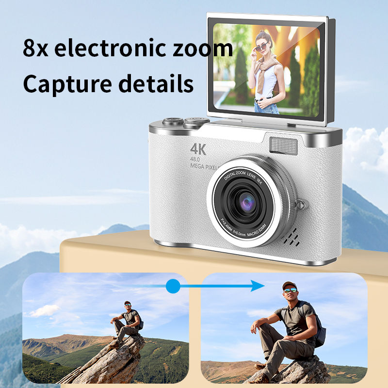 Thumbnail: Digital Camera 4K 48MP Photography Camera Video Camcorder Rechargeable Cameras 2