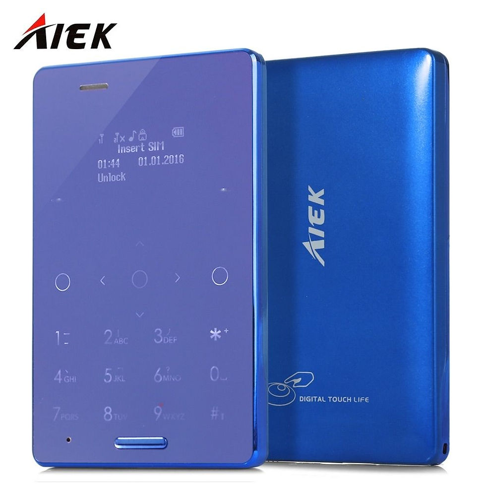 Thumbnail: 1.0" AIEK M4 Dual SIM Card Phone Pocket Mini Phone Bluetooth FM MP3 Alarm