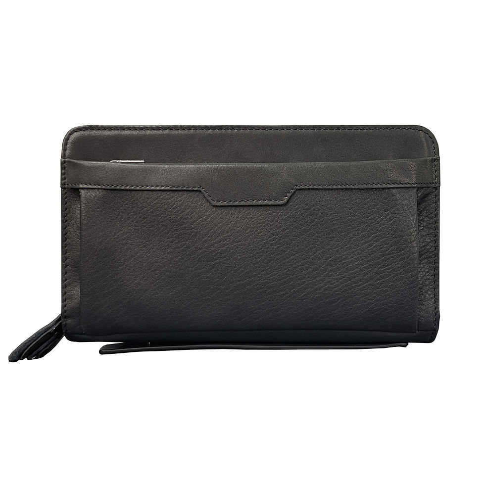 Thumbnail: Business Genuine Leather Clutch Wallet Men Long Leather Phone Bag Purse Male  La