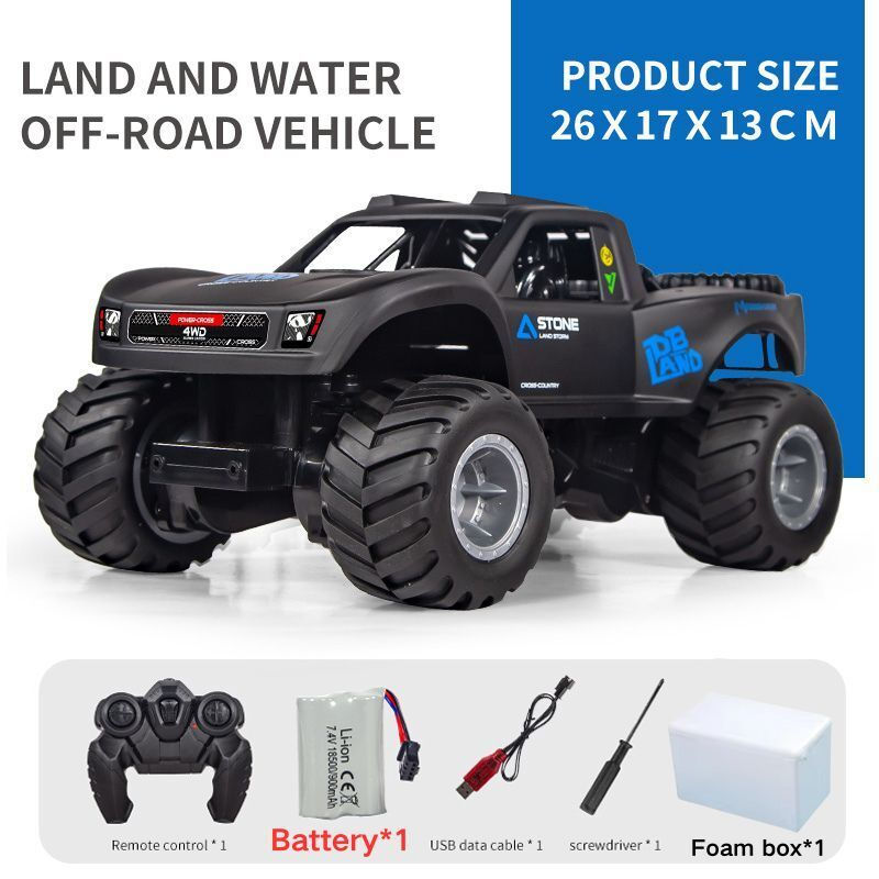 Thumbnail: JJRC Q156 2.4G 4WD Amphibious RC Car Off-road RC Car Waterproof Mountain Climber