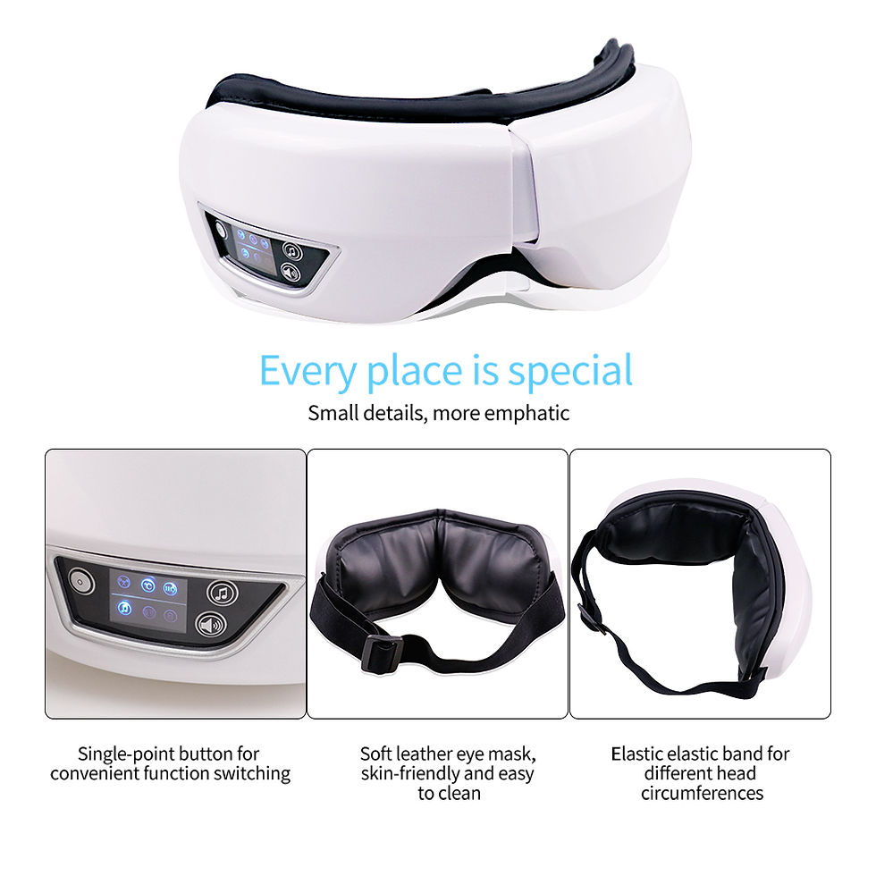 Thumbnail: Eye Massage Instrument Vibration Airbag Pressure Hot Compress Eye Massager Bluet