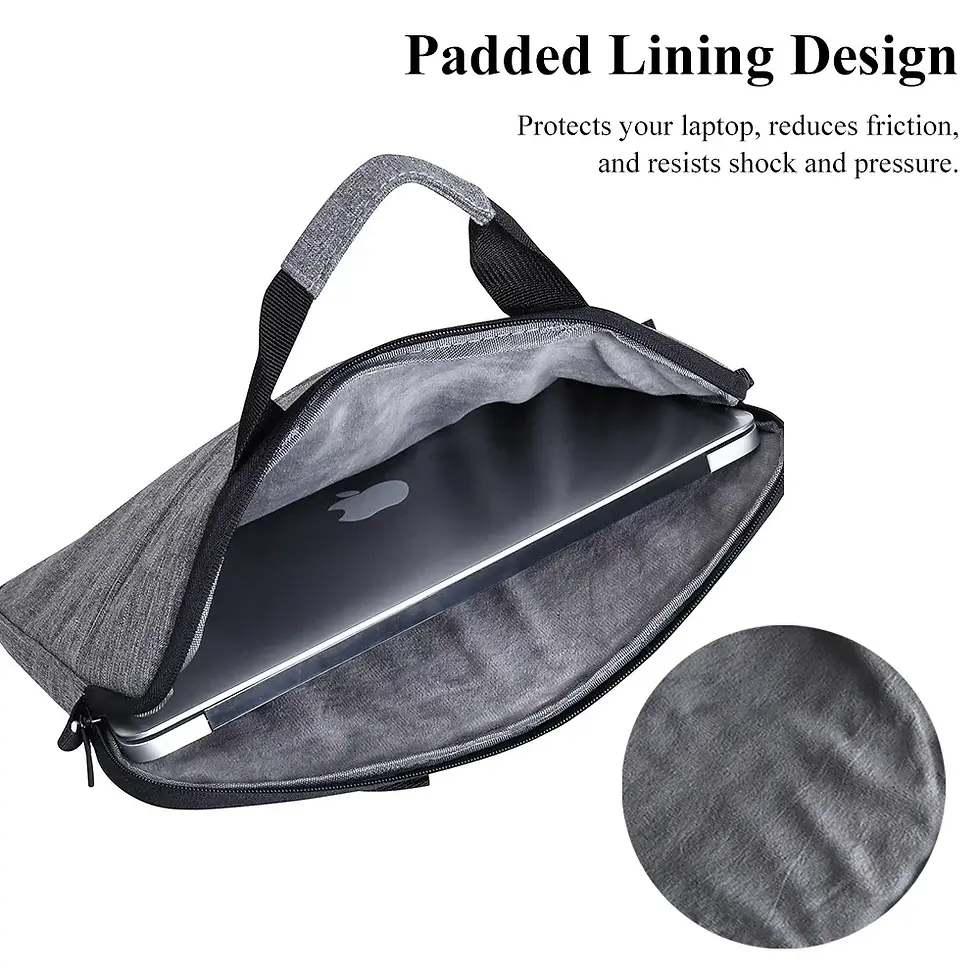 Thumbnail: Laptop Bags Carrying Case for 13-15 inch Laptop and Tablet Shoulder Strap Durabl