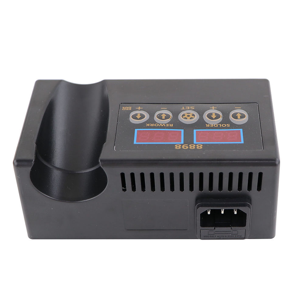 Thumbnail: SMD Soldering Iron Hot Air 2 in 1 BGA Rework Solder Station Heat Gun Desoldering