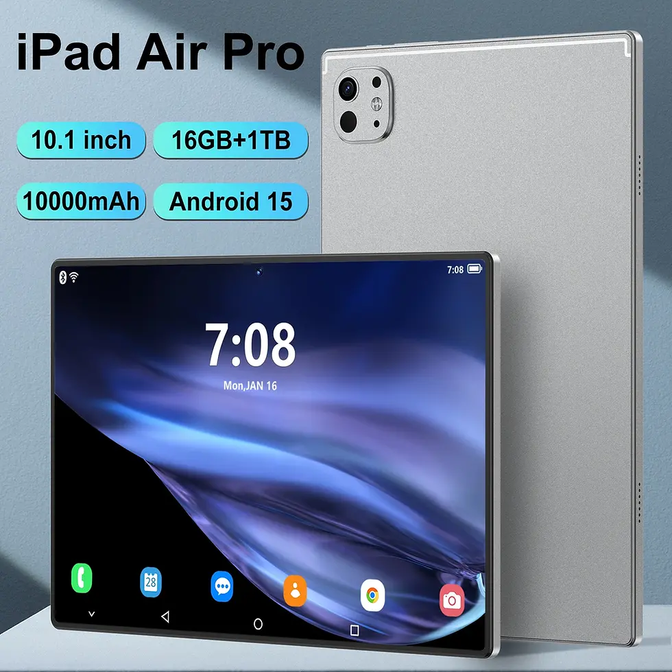 Thumbnail: Tablet Original IPad Air Pro 10.1" HD 4K Android 15 16GB+1T 10000mAh 5G Dual SIM