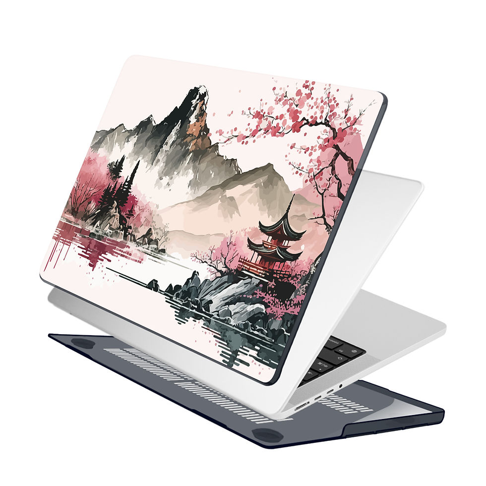 Thumbnail: Unique Traditional Hard case for Macbook M4 Pro 14 16 M3 2024 M2 Air 13 A2681 Ai