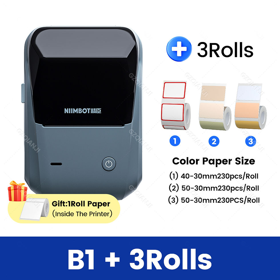 Thumbnail: Niimbot B1 Portable Label Maker for Mobile Wireless Bluetooth Label Tape Paper R