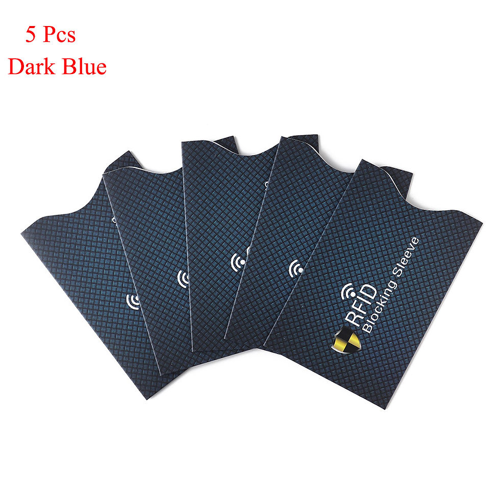 Thumbnail: 5Pcs Anti Theft for RFID Credit Card Protector Blocking Cardholder Sleeve Skin C