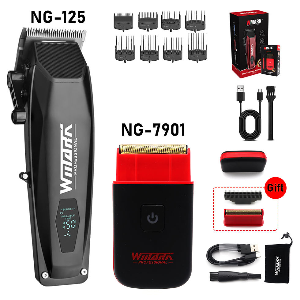 Thumbnail: WMARK NG-7901 Electric Shaver 8800RPM Full Metal Mini body Cordless Professional