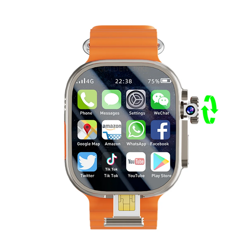 Thumbnail: Smartwatch S10 Ultra Max  4G  Amoled Rotary Camera Video Call GPS WIFI  Men