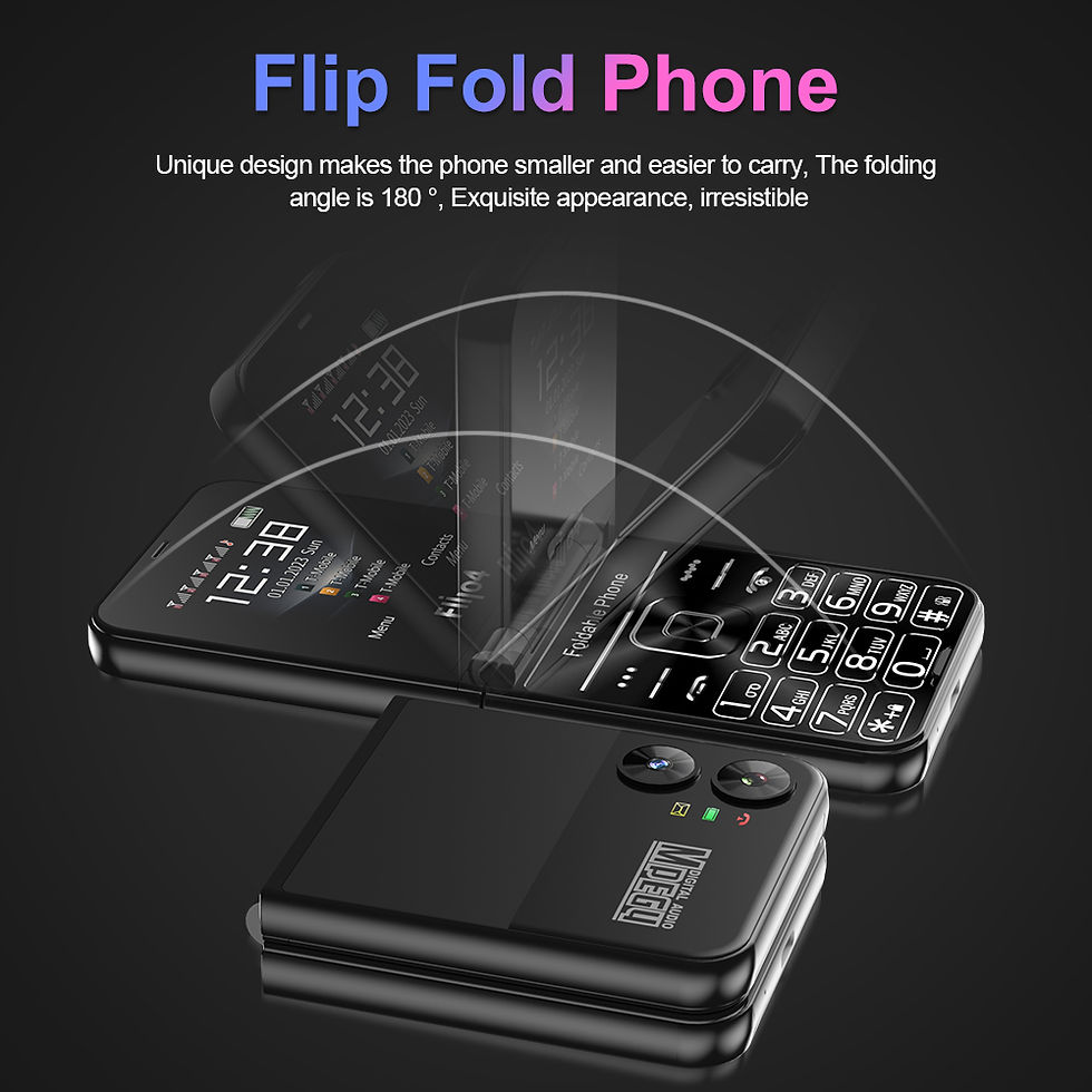 Thumbnail: Mobile Phone SERVO 4 SIM Fashionable Flip Cellular Phone Speed Dial Flashlight 