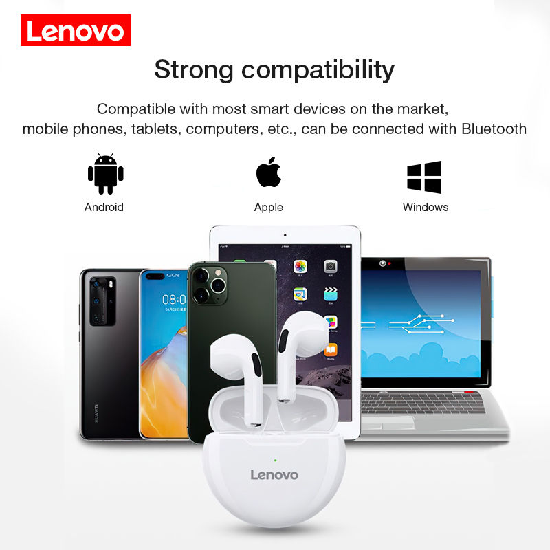 Thumbnail: Lenovo LivePods HT38 TWS Bluetooth Earphone Mini Wireless Earbuds with Mic for i