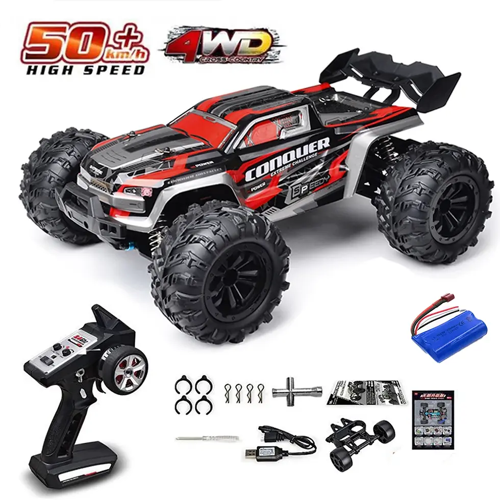 Thumbnail: 1:16 75KM/H or 50KM/H 4WD RC Car with LED Remote Control Cars High Speed Drift M