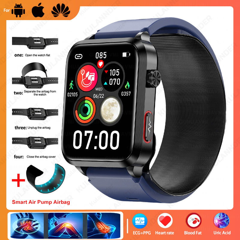 Thumbnail: New Airbag Smart Watch man women air Pump ECG True Accurately Blood Pressure 