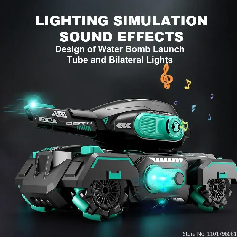Thumbnail: 2.4G RC Armored Cars Children Toys Remote Control Car Toys Gesture Controlled Wa