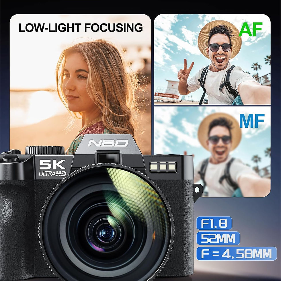 Thumbnail: NBD Compact Digital Photography Camera 5K 48MP WIFI Vlog Video Recorder YouTube 