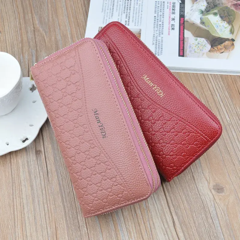 Thumbnail: New Long Women's Wallet Female Purses Tassel Coin Purse Card Holder Wallets Doub