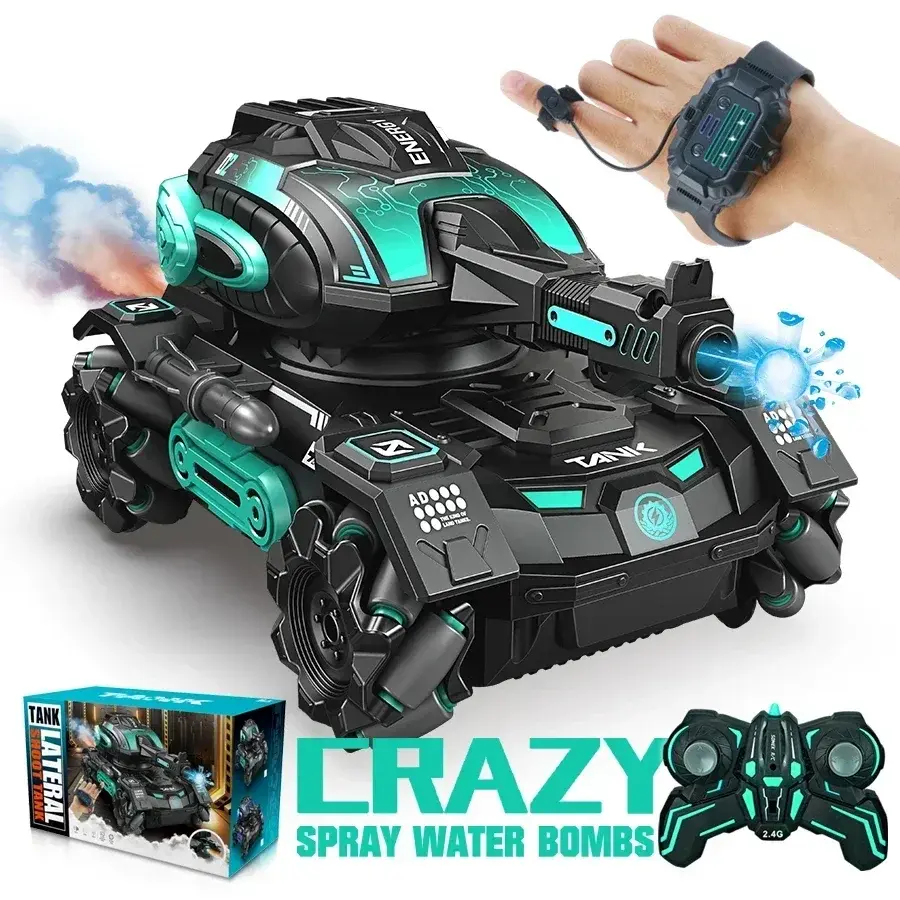 Thumbnail: Gesture sensing remote control spray car 2.4G four-wheel stunt launch water polo
