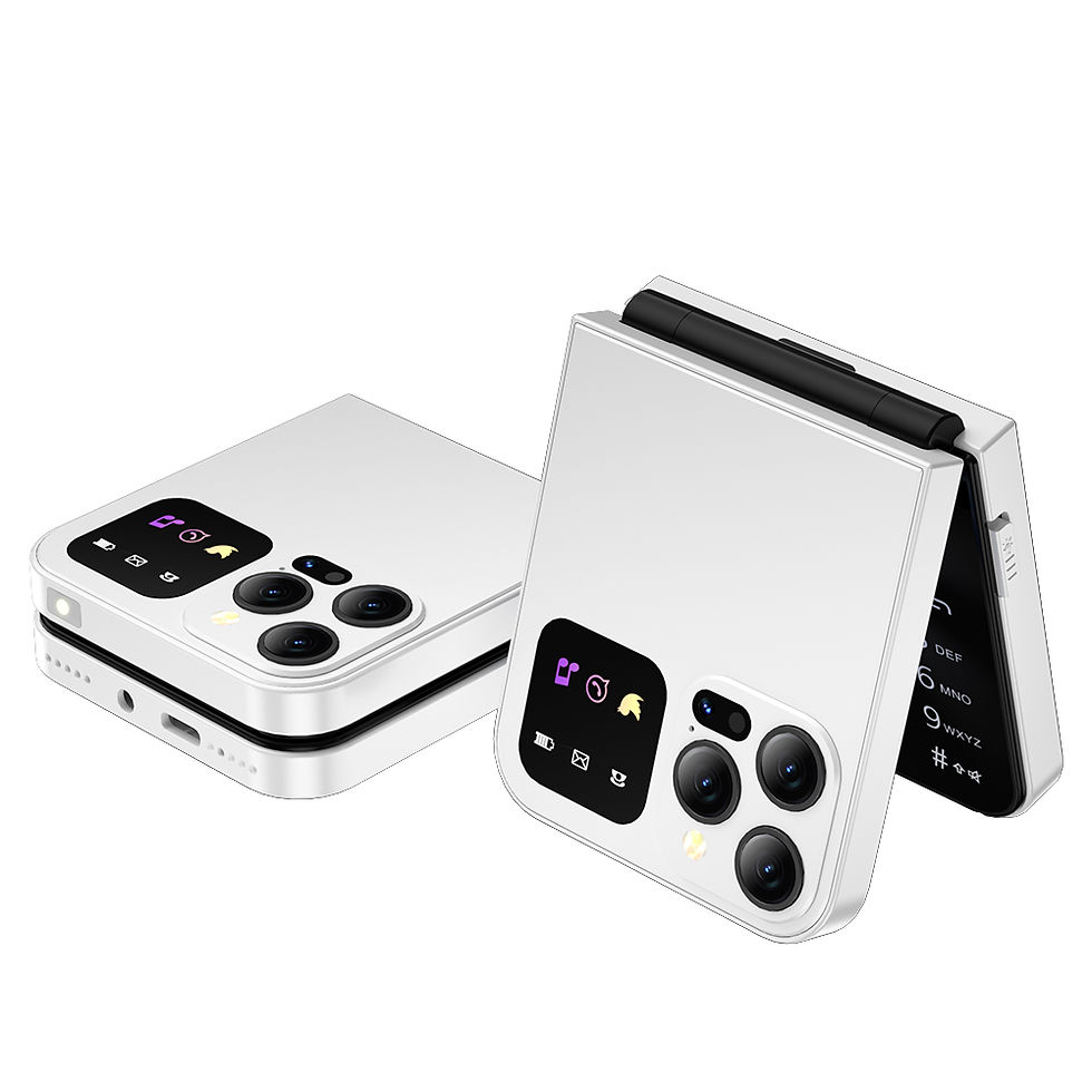 Thumbnail: Mobile Phones SERVO A50 Pro Flip Dual SIM Card GSM Electric Torch Automatic