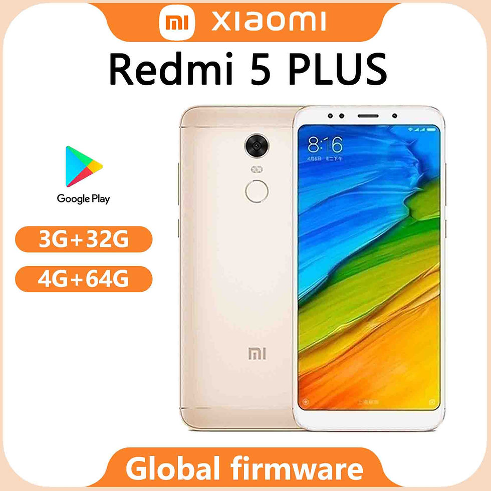 Thumbnail: Smartphone Xiaomi Redmi 5 plus Global firmware cellphone 4000mah battery dragon 