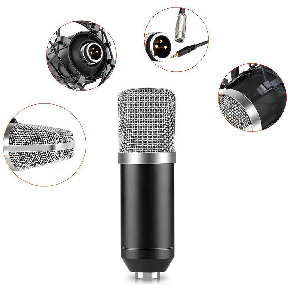 Thumbnail: Professional Condenser Mic Microphone Studio Sound Recording With Arm Stand Set