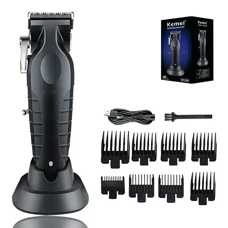 Thumbnail: Kemei KM-2296 KM-2299 KM-1102 Hair Clipper Kit Men's Electric Shaver Hair Trimme