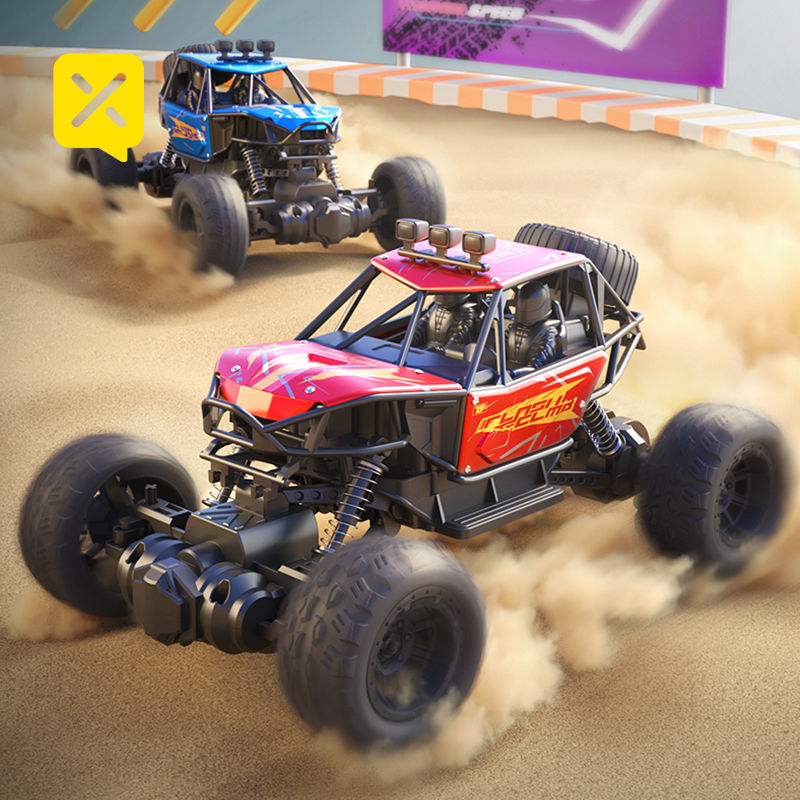 Thumbnail: New 4CH Off-Road Car With Light Radio Remote Control Rechargeable Racing Vehicle