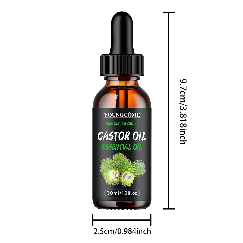 Thumbnail: Natural castor oil essential oil,Repairs Damaged Hair Improves Hair Quality Mois