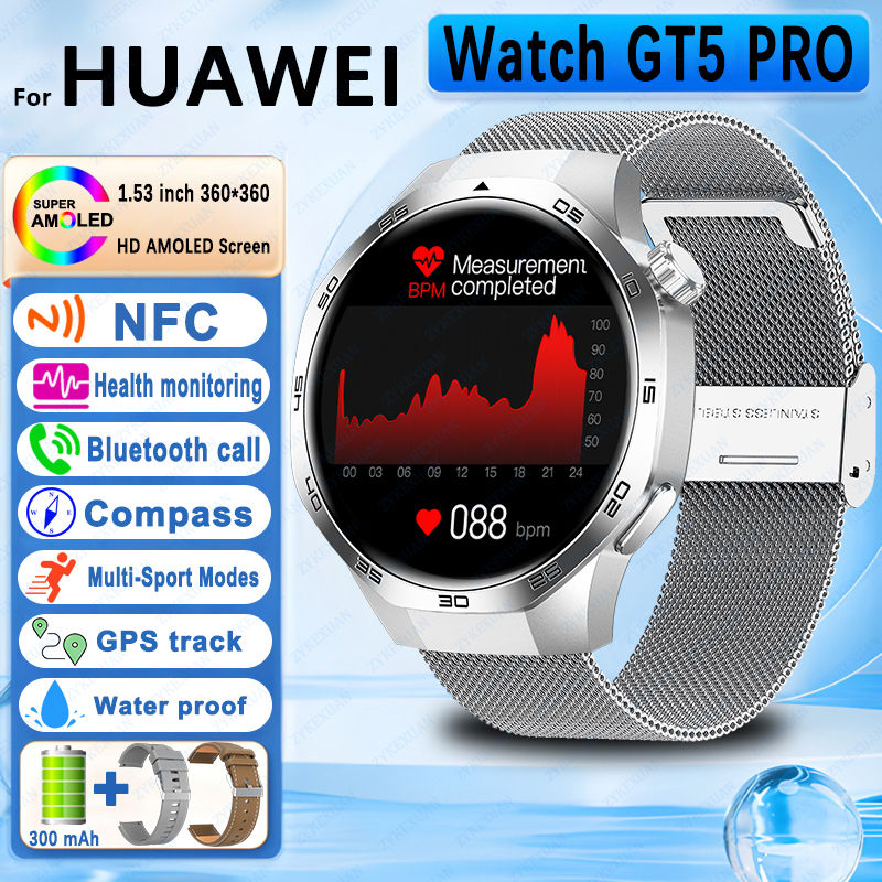 Thumbnail:  Smart Watch HUAWEI GT5 PRO  Men Watch 4 Pro  GPS Bluetooth Call NFC